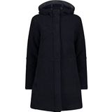 Damesjas - Wooltech - Zwart - Synthetisch - Capuchon en Ritszakken