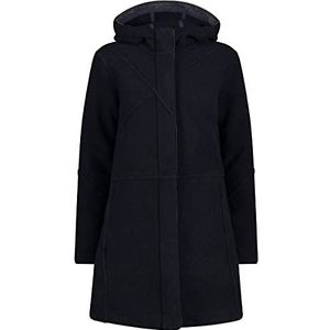 Damesjas - Wooltech - Zwart - Synthetisch - Capuchon en Ritszakken