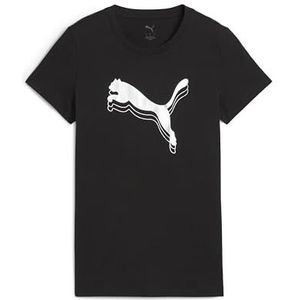 PUMA - Tee - Zilver/Goud - Katoen - Regular Fit