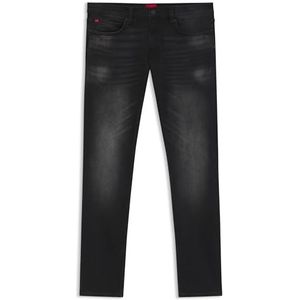 HUGO Heren 734 Jeans Extra Slim Stretch Denim Zwart, zwart., 33W / 32L