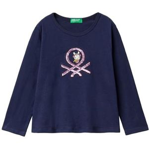 United Colors of Benetton t-shirt m/l, Blauw, 1 jaar