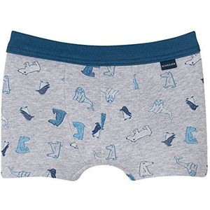 Schiesser Hip Shorts boxershorts voor jongens, grijs gemêleerd 202), 128 cm