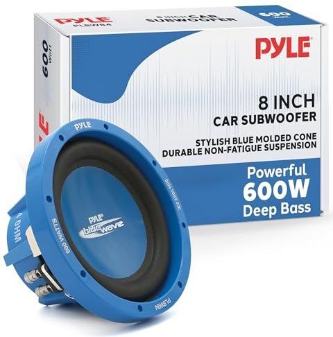 Pyle PLBW84 600W Blue Wave High Performance Subwoofer 8 inch