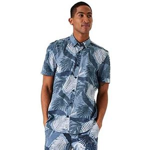 Garcia Herenshirt met korte mouwen, stone blue, S, blauw (stone blue), S