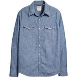Levi's Barstow Western Standard Woven Shirts voor heren, Grant Mid Blue Chamb, S