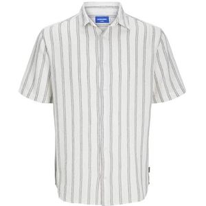 JACK & JONES - JORJoshua - Overhemd - Zwart/Wit - Gestreept