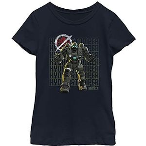 Marvel Rodgers Stomper T-shirt voor meisjes, marineblauw, L, Navy Blauw, L