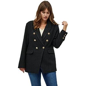 Peppercorn Dames Georgette Curve Blazer Herfstpakken & Blazers | Maat 18, 9000 Zwart, 9000 Zwart, 44/Grote Maten