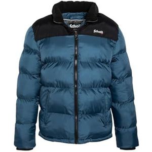 Schott NYC Utah Uniseks donsjack, Staal Blauw, XXL