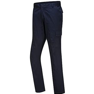 Portwest S231 Stretch Slim Fit Combat Broek, Kort, Donkere Marine, Grootte 42