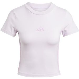 adidas - Sportswear - T-shirt - Ice Lavender/Bliss Lilac - Slim Fit - Voor Lopen