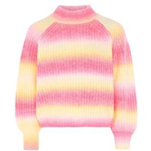 Sidona Dames gebreide trui met kleurverloop wol paars meerkleurig maat M/L, paars, meerkleurig, M