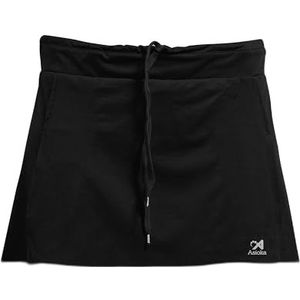 Asioka - Padelrok voor meisjes - Padelrok met zak voor binnenbal - trainingsrok voor padelrackets - kleur zwart