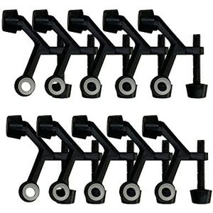 Design House 189068 Standaard scharnierpen deurstop, 10-pack, mat zwart, 10 stuks