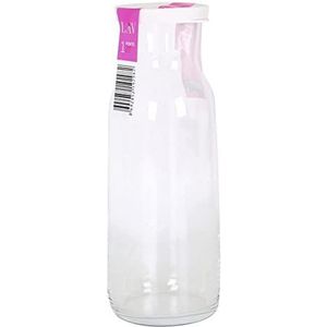 LAV Fonte Deco glazen fles, transparant, 1,2 l