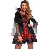 Leg Avenue Carnaval Kostuum Deadly Dark Vampire, S/M (zwart rood)