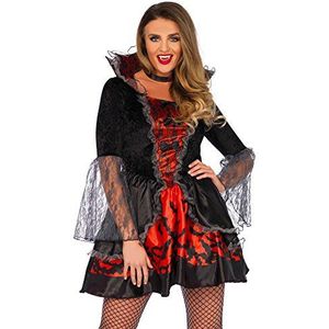 Leg Avenue Carnaval Kostuum Deadly Dark Vampire, S/M (zwart rood)