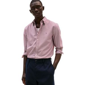 TOMMY HILFIGER Overhemd 'FLEX'  rood / wit