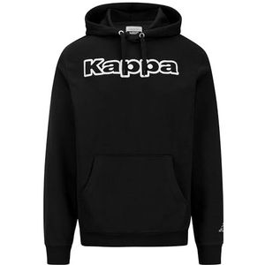 Kappa Sweatshirt Cap 940 Zwart Wit 304MY20 Zwart
