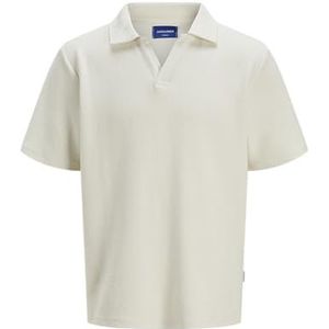 Jorislington Textuur Polo Ss, antiek wit., S