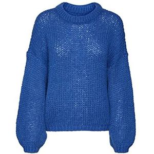 VERO MODA Dames Vmada Ls O-Neck Ga Noos Pullover, Beaucoup Blue, M