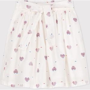 Petit Bateau Meisjesrok, ecru/multico, 8 Jaren