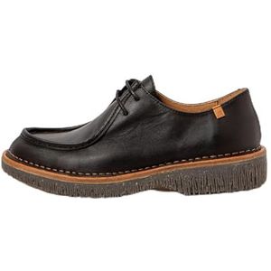 El Naturalistavoor vrouwen. 255841101005_001 Leren schoenen N5584 zwart (36), Leer, Plat, Veters, Casual