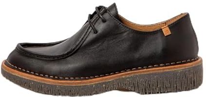 El Naturalistavoor vrouwen. 255841101005_001 Leren schoenen N5584 zwart (36), Leer, Plat, Veters, Casual