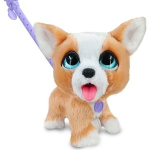 Just Play furReal Poop-A-Lots Corgi interactief speelgoed, 20 cm groot, springende pluche puppy, 14-delig, kinderspeelgoed vanaf 4 jaar, 22.86