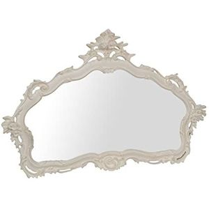 Biscottini spiegel ingang barok wit 109 x 70 cm Made in Italy | decoratieve wandspiegel | barokspiegel | antieke spiegel