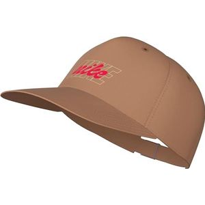 Nike Unisex Hat U Nk Club Cap U Cb GFX L, Amber Brown/Bright Crimson, FB5376-225, M/L