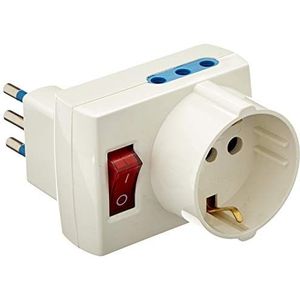 Vector Elettronic VCT024 Triplo adapter met schakelaar, 10 A