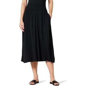 Amazon Essentials Dames Jersey Pull On Midi Lengte Rok, Zwart, X-Small