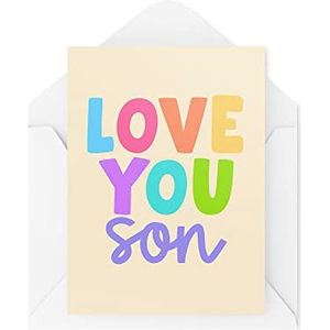 Grappige Nieuwigheid Wenskaarten | Love You Son | Verjaardag Van Papa Van Mama Denkend Aan Je Geklets Grappige Grap | CBH1299