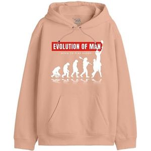 Republic Of California ""Evolution of Rugby"" UXREPCZSW030 Sweatshirt voor heren, koraal, maat S, Koraal, S