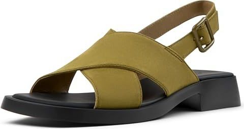 Camper - Dana - Sandaal - Groen - Blokhak - Leer