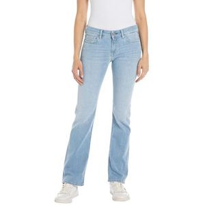 Replay Damesjeans New Luz Skinny-Fit met Power Stretch, Lichtblauw 010, 26W x 30L