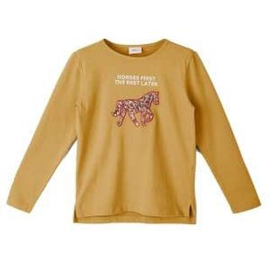 s.Oliver Junior Girl's shirt met lange mouwen, geel, 116/122