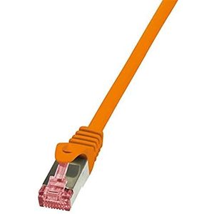 LogiLink CQ2058S CAT6 S/FTP patchkabel PrimeLine AWG27 PIMF LSZH oranje 2,00m