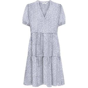ONLY Dames Onlnova Life Vis Thea Sleeve Dress AOP, midnight navy, L