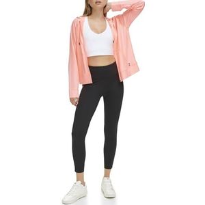 DKNY 7/8 legging voor dames, hoge taille, logo, atomic pink, XX-Small, Atomic Pink, XXS