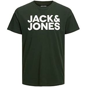 JACK & JONES heren T-Shirt Jjecorp Logo Tee Ss O-hals Noos, Mountain View/Fit: slim/large print, L