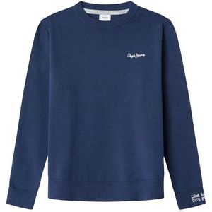 Pepe Jeans TELIO Crew Knitwear, Blauw (Dulwich Blue), 16, Blauw (Dulwich Blue), 16 jaar
