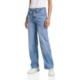 Street One Dames Wide Legs Jeans in Blauw, in size: 25