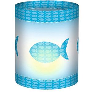 Ursus 18400047 mini-tafellampen Ambiente, Joy, vissen, 5 vellen, van transparant papier, ca. 10 x 27 cm, 115 g/m², diameter ca. 8 cm, aan één kant bedrukt, ideaal als tafeldecoratie