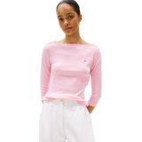 Tommy Hilfiger - Basic Shirt - T-shirt - Gestreept - Biologisch Katoen