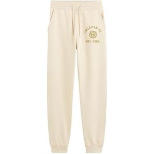 AMERICAN COLLEGE USA Joggingbroek Chino Sport Warme Kleding Unisex Mannen en Vrouwen Casual Model ACJOGW4 Beige M, Beige, M