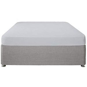 Serene - Zilver hoeslaken - 32 cm diep - Kingsize (200 x 150 x 32 cm) - Zacht polykatoen - Elastische hoeken - Zilvergrijs wasbaar beddengoed