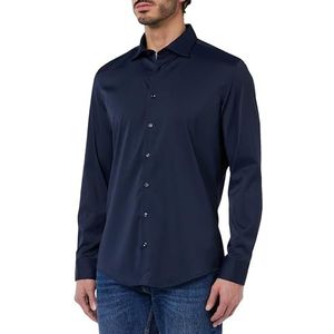 Seidensticker Heren 656620 Hemd, donkerblauw, 40