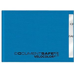 VELOFLEX 3271351 - Document Safe Kaarthoes, creditcardhoes, RFID/NFC-bescherming, RFID-blokkering, 90 x 63 mm, blauw, 1 stuk
